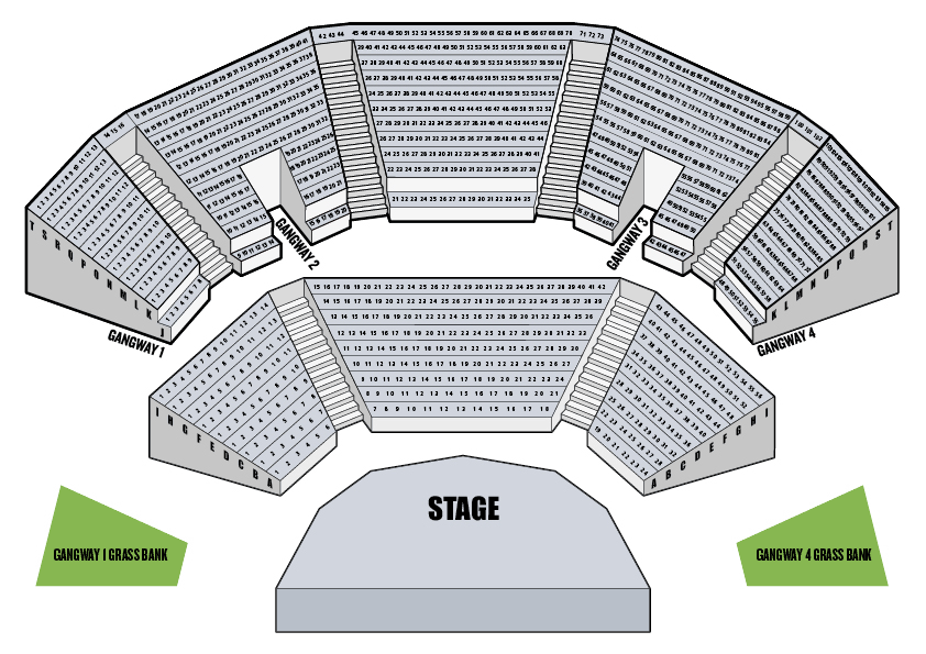 Open Air Theatre Seating Plan